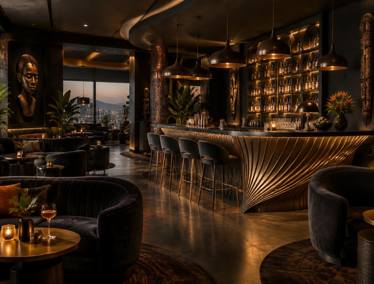 Ambiance évoquant bars & lounges